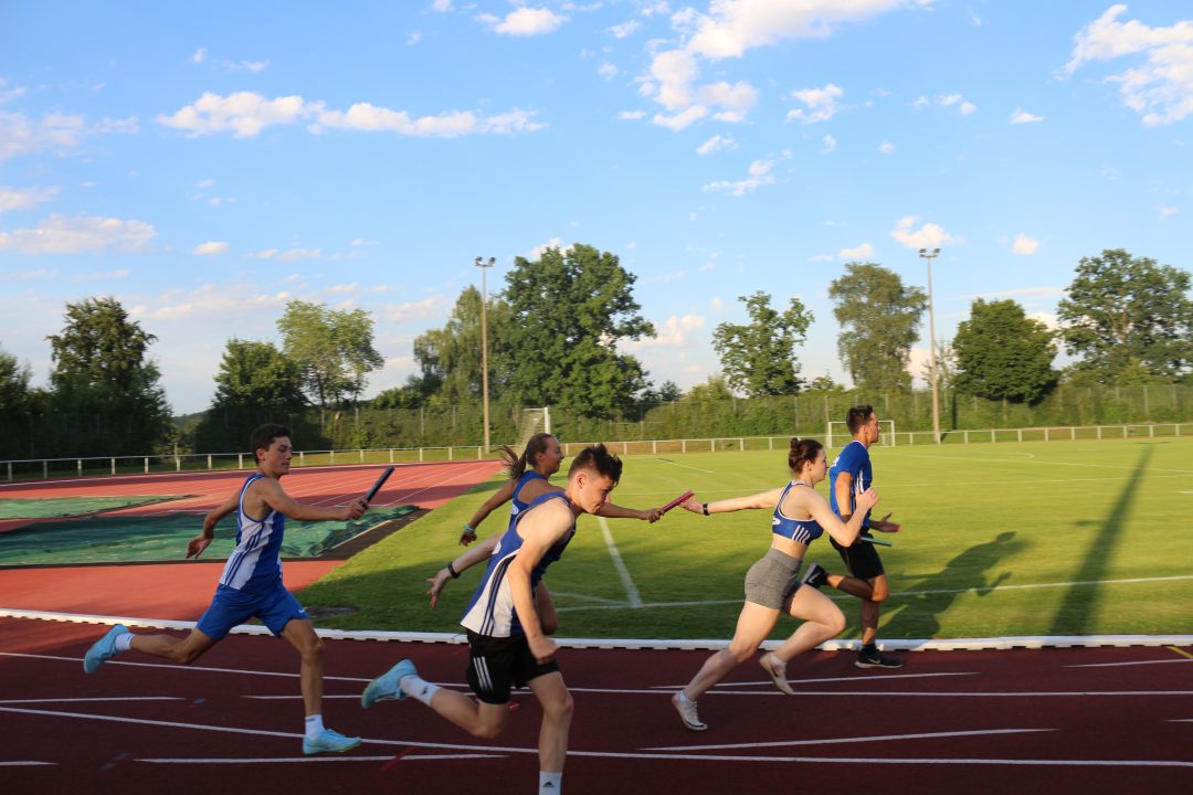 Die 4x100 m. Staffel des TSV Niederraunau